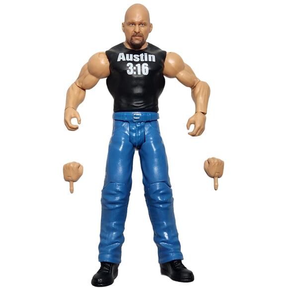 WWE Stone Cold Steve Austin 3:16 Wrestling Figure Loose W/ Accessories 2017 - Picture 7 of 7